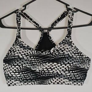 Stylish Black‎ and White Sports Bra